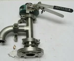 Ladish Co Tri-flo Tube O.d. Valve Sanitary Fittings 1/2" Opens Smoothly Used. Fixed Price $95.00.