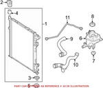 Genuine Mercedes Radiator Hose / A1665008675. Fixed Price $72.12.