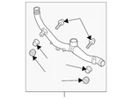 Genuine Audi Connector Pipe 7L6-145-792-E. Fixed Price $175.92.