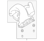Genuine Mitsubishi Intake Duct 1505B251. Fixed Price $166.54.