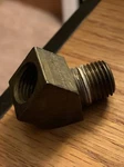Gm #3714763 1957-1962 Used Orig Fuel Pump Flex Hose Fitting W/ Weatherhead Logo. Fixed Price $149.95.