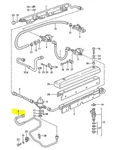 Porsche Fuel Feed Line To Front Damper 928-110-367-15 Rebuilt No Core. Fixed Price $159.95.