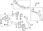Genuine Audi Inter-cooler Pipe 8W0-145-673-AK. Fixed Price $202.42.