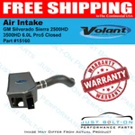 Volant 11-13 Gm Silverado Sierra 2500HD 3500HD 6.0L PRO5 Closed Air Intake 15160. Fixed Price $385.99.