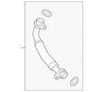 Genuine Audi Oil Line 06L-145-735-J. Fixed Price $80.19.