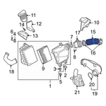 For Audi S4 2004-2005 06C129627D Engine Air Intake Hose. Fixed Price $237.42.