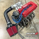 3" Intake W/ SKUNK2 Filter & V Stack For Honda Acura Series Wrinkle Black. Fixed Price $199.95.