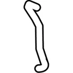 New Genuine Mercedes-benz Upper Hose 2215014984 Oem. Fixed Price $56.10.
