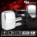 Chrome Manual Adjustment Towing Side Mirror For 2007-2014 Silverado/gmc GMT900. Fixed Price $92.95.