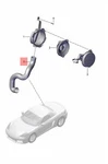 Genuine Porsche 718 Boxster Pipe 982035221A. Fixed Price $46.66.