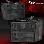 Pair Smoked Clear Corner Headlight Lamps Lh+rh For 2007-2014 Gmc Sierra GMT900. Fixed Price $60.86.