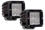 Rigid Dually D2 D-series Led 60DEG Diffusion Jeep Trail Fog Lights Pair 50251. Fixed Price $285.00.