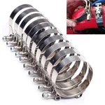 2/2.5/3/3.5/4" 304 Stainless Heavy Duty T-bolt Turbo Intake Silicone Hose Clamps. Fixed Price $5.99.