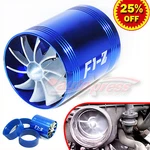 Ford Supercharger Cold Air Intake Turbo Dual Gas Fuel Saver Fan Bl 2.5-3.0". Fixed Price $19.86.