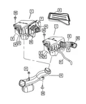 Genuine Mopar Clean Air Hose 4861700AB. Fixed Price $51.05.