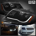 Black Fits 1999-2006 Audi Tt Projector Headlights Led Tube+built-in Fog Lamp L+r. Fixed Price $266.23.