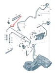 New Audi Q5 Evaporative Emissions System Breather Line 8R0201991E. Fixed Price $76.40.