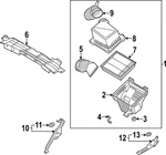 Genuine Ford Engine Air Intake Hose NZ6Z-9A624-G. Fixed Price $100.15.