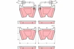 GDB1507 Trw Brake Pad Set, Disc For Audi, Lamborghini, Vw. Fixed Price $112.24.