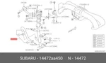 Genuine Oe Hose Assembly-water 14472AA450 For Subaru 14472-AA450. Fixed Price $15.47.