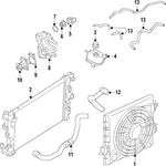 Genuine Nissan Engine Coolant Hose 14056-5RF1B. Fixed Price $25.72.