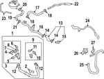 Genuine Volkswagen Engine Coolant Overflow Hose 3QF-121-447-G. Fixed Price $6.66.
