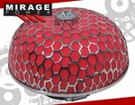 3" Mushroom Honeycomb Mesh Red Short Ram Cold Air Intake Turbo Filter + Clamps. Fixed Price $26.77.