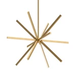 Kuzco Sirius 48" Led Chandelier, Brushed Gold CH14348-BG-UNV-010. Fixed Price $1392.00.
