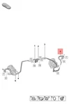 Genuine Porsche 911 Carrera Coolant Pipe Return Cylinders 1-3 0PB121663D. Fixed Price $133.24.