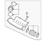 Genuine Nissan Engine Air Intake Hose 16576-9BT1A. Fixed Price $117.24.
