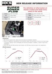 Hks 70019-AF107 Super Power Flow Air Intake Kit Fits: 15-21 Subaru Impreza Wrx. Fixed Price $437.80.