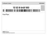 Genuine Bmw Fuel Pipe 13-53-8-648-180 New. Fixed Price $211.33.