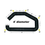 Airaid Ubi 4" Diameter Black Intake Tube Universal 100-400. Fixed Price $157.99.