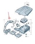 Genuine Audi Q7 4M Engine Air Intake Hose 06L129616K, New Stock, Oem. Fixed Price $191.63.