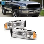 For 1994-2002 Dodge Ram 1500 2500 3500 Left&right Side Chrome Headlight Headlamp. Fixed Price $42.77.