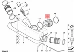 Genuine Bmw E65 E66 Sedan Intake Boot Air Duct Oem 13717541069. Fixed Price $49.80.