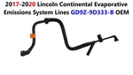 2017-2020 Lincoln Continental Evaporative Emissions System Lines GD9Z-9D333-B. Fixed Price $55.00.