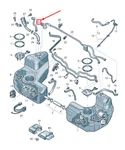 New Audi R8 Fuel Tank Breather Line 4S8201163A Original. Fixed Price $108.67.