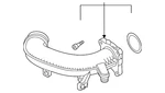 Genuine Audi Intake Pipe 0P2-129-606-N Oem Turbo Inlet / Left Side S8 4.0T. Fixed Price $136.69.