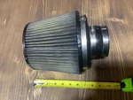 K&n 6" Cold Intake Air Filter Chrome F060E6 With Bracket 21512-1 Size 3 1/4" Usa. Fixed Price $37.50.