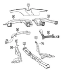 Genuine Mopar Floor Duct 04596612AC. Fixed Price $33.13.