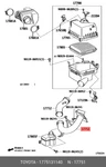 Genuine Oe Inlet, Air Cleaner, NO.1, 1775131140 For Toyota 17751-31140. Fixed Price $85.29.