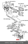 Genuine Grommet For Transmission Control Rod, 9048017013 Toyota 90480-17013. Fixed Price $5.56.
