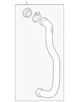 Genuine Audi Inter-cooler Hose 4K0-145-673-AN. Fixed Price $219.35.