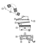 Genuine Mopar Clean Air Hose 4891621AC. Fixed Price $71.02.