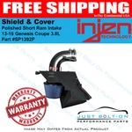 Injen For 13-16 Genesis Coupe 3.8L Polished Short Ram Intake Shield & Cover. Fixed Price $321.01.