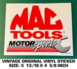 Mac Tools Motorsports Vintage Original Vinyl Decal Sticker-automotive-american. Fixed Price $7.22.